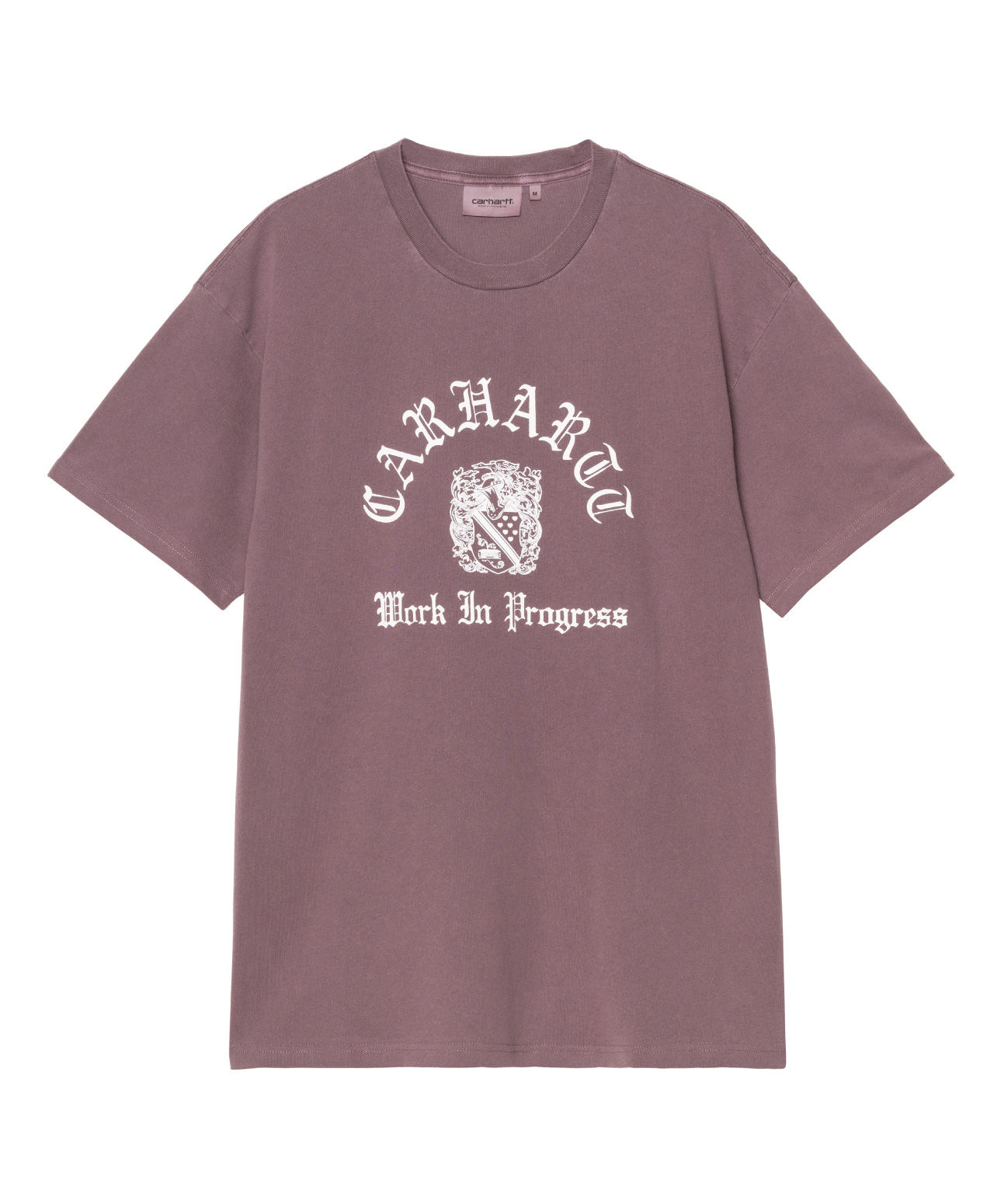 CARHARTT WIP COAT OF ARMS TEE COZY PURPLE GARMENT DYED