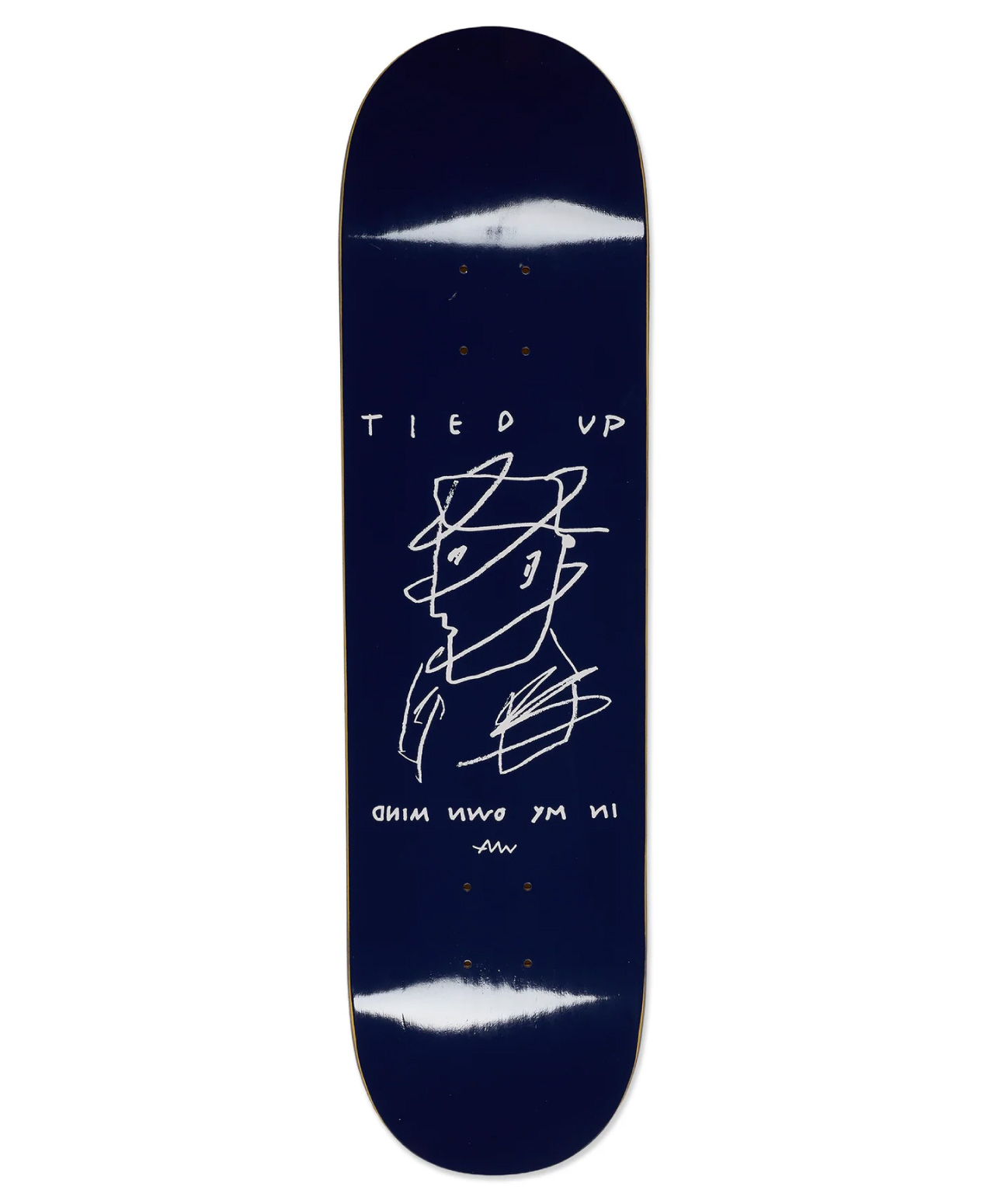 POLAR TIED UP TEAM SKATE DECK NAVY