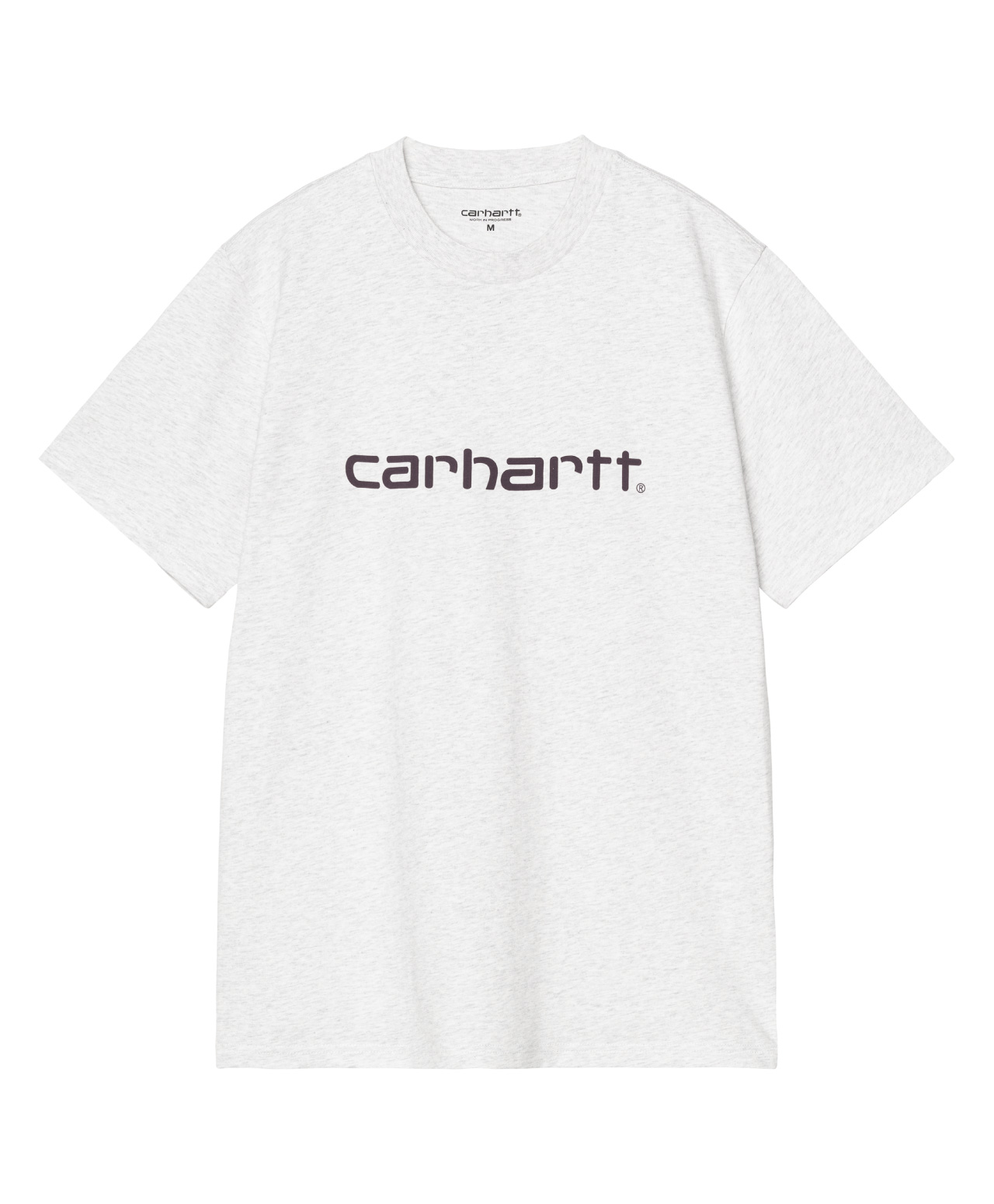 CARHARTT WIP SCRIPT TEE ASH HEATHER/COZY PURPLE