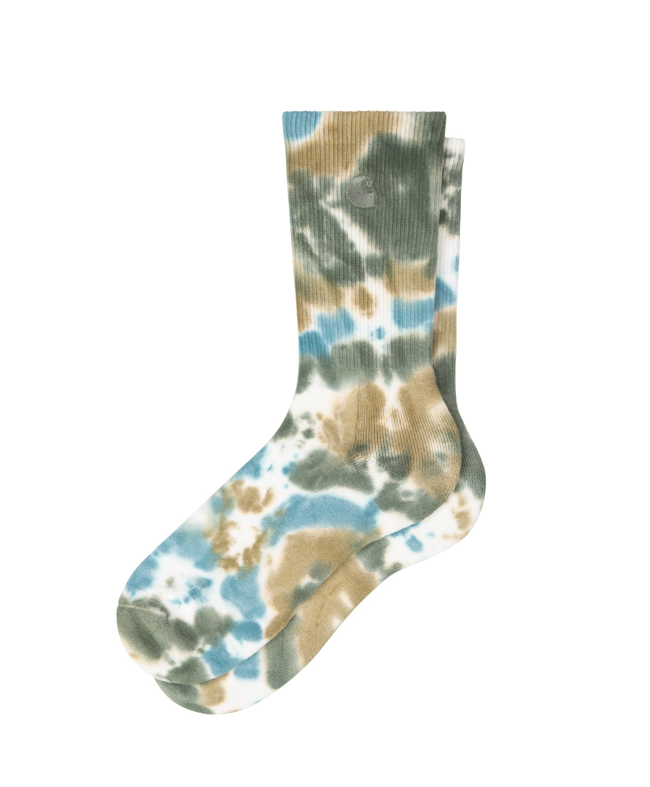 CARHARTT WIP CUSCO SOCKS LEATHER/TOURMALINE/DOLLAR GREEN