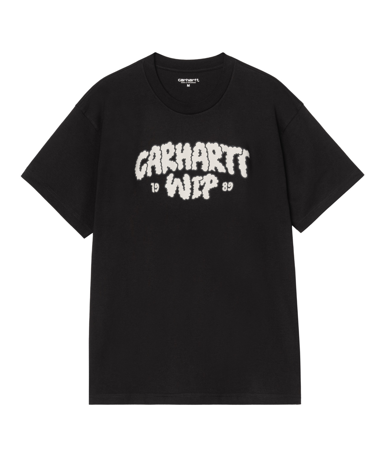 CARHARTT WIP CLOUD SCRIPT TEE BLACK