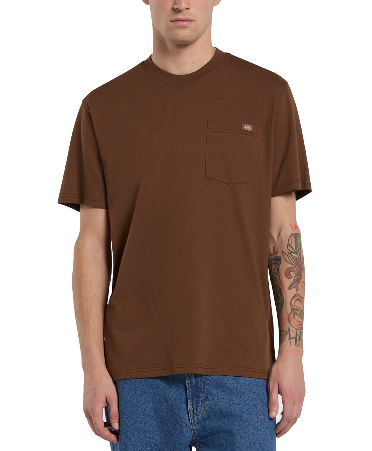 DICKIES LURAY POCKET TEE TIMBER BROWN