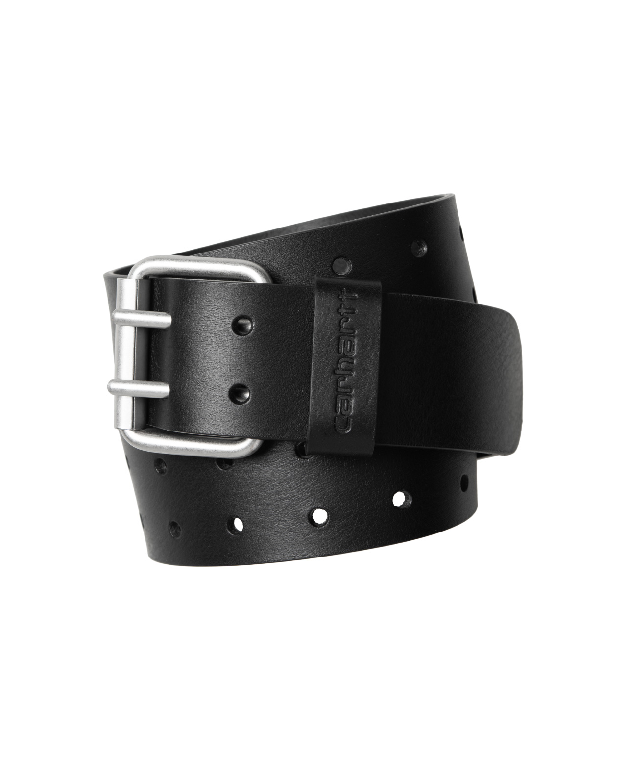 CARHARTT WIP DOUBLE SCRIPT BELT BLACK/SILVER