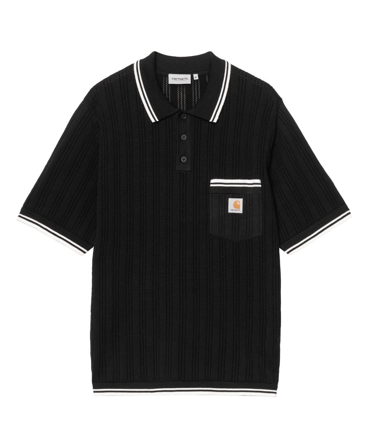 CARHARTT WIP RAMSEY POLO BLACK/WAX