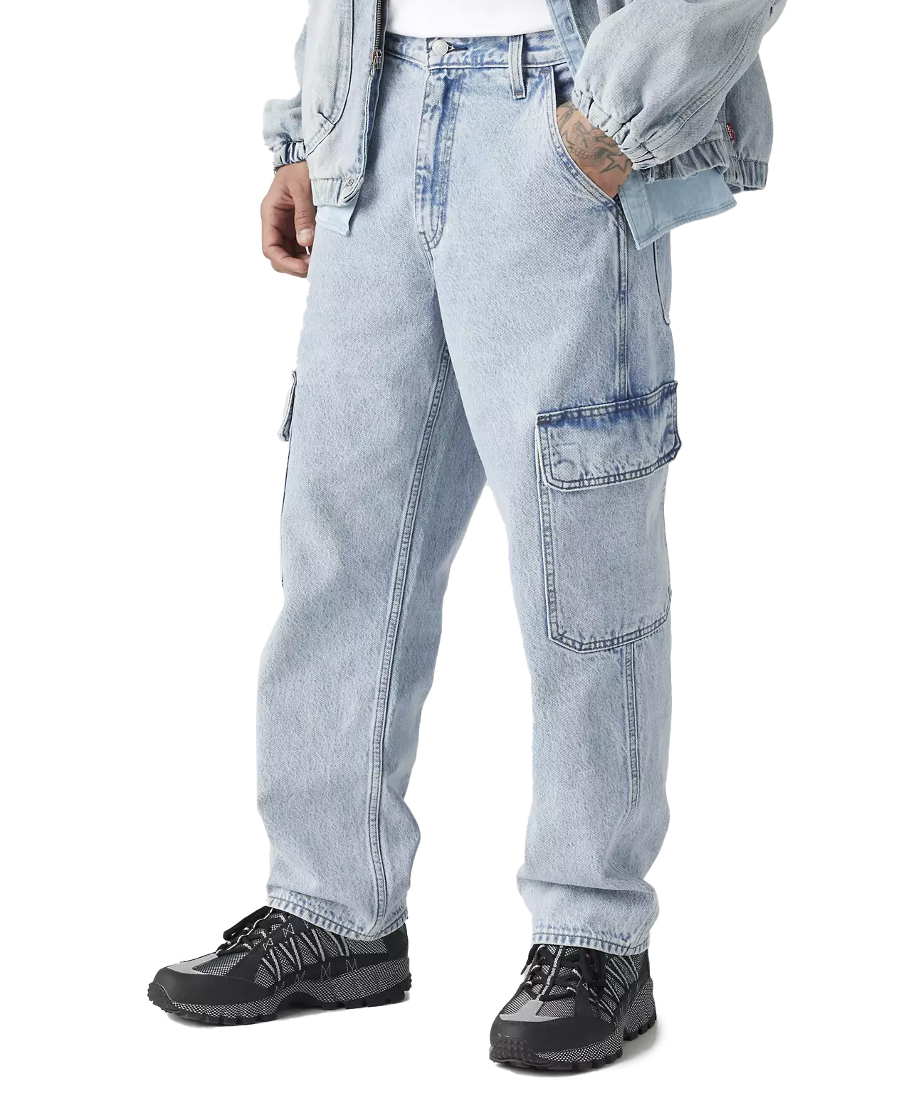 LEVIS® SKATEBOARDING LOOSE STRAIGHT CARGO PANTS MY POCKETS FULL BLUE