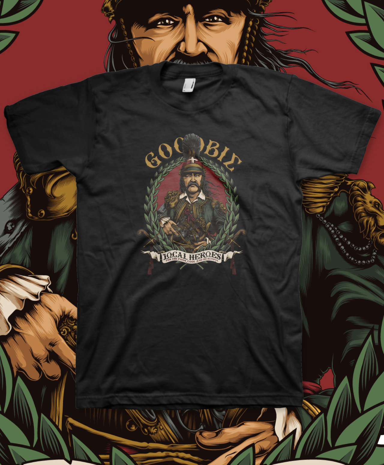 GOODBIE THEO GUNS BLAZING TEE BLACK