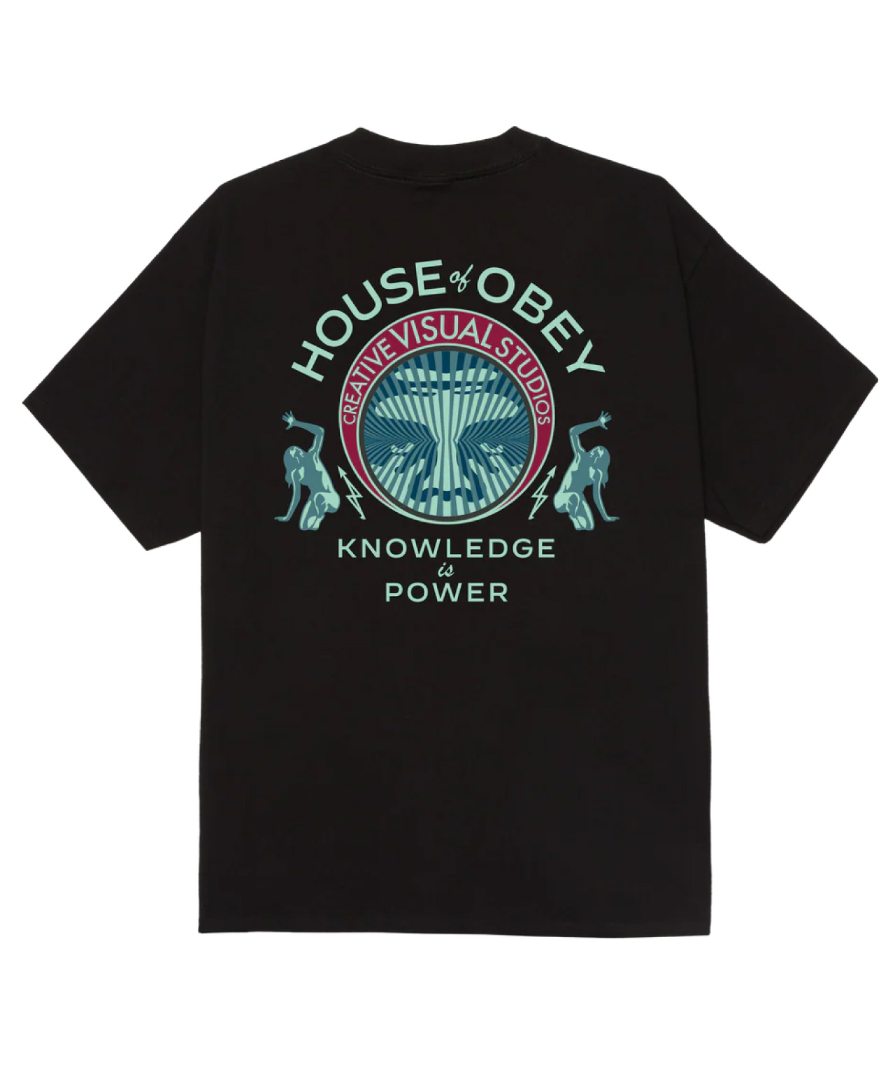 OBEY KNOWLEDGE IS POWER TEE BLACK