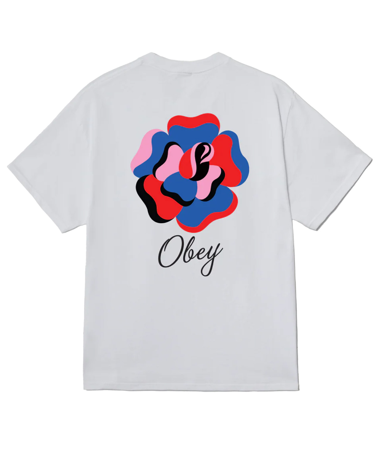 OBEY PAPER ROSE TEE WHITE