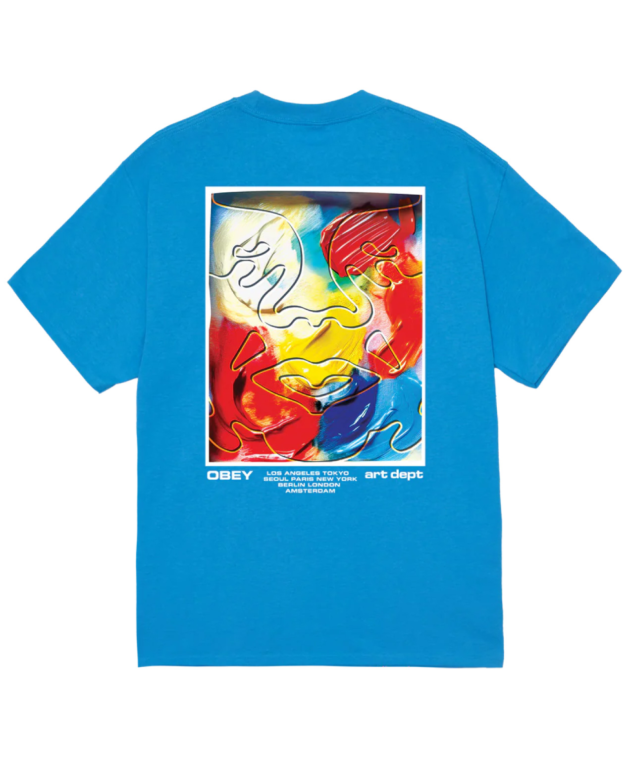 OBEY ART DEPARTMENT TEE AZURE BLUE