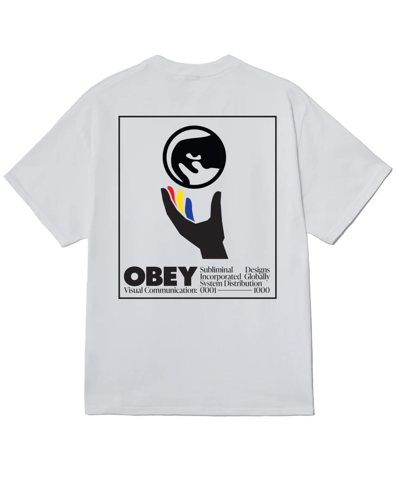 OBEY GLOBAL SYSTEMS TEE WHITE