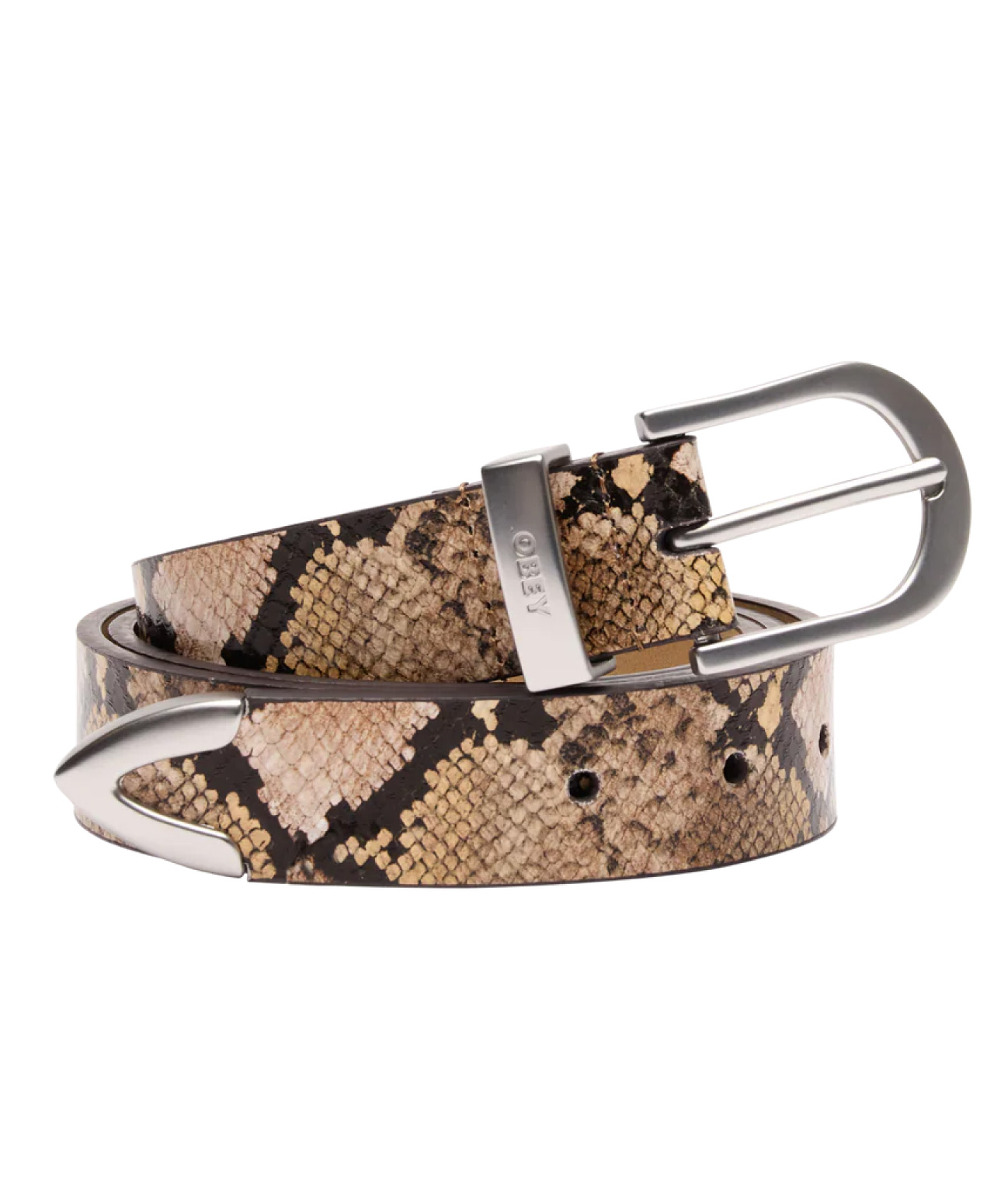 OBEY CLASSIC LEATHER BELT SNAKE