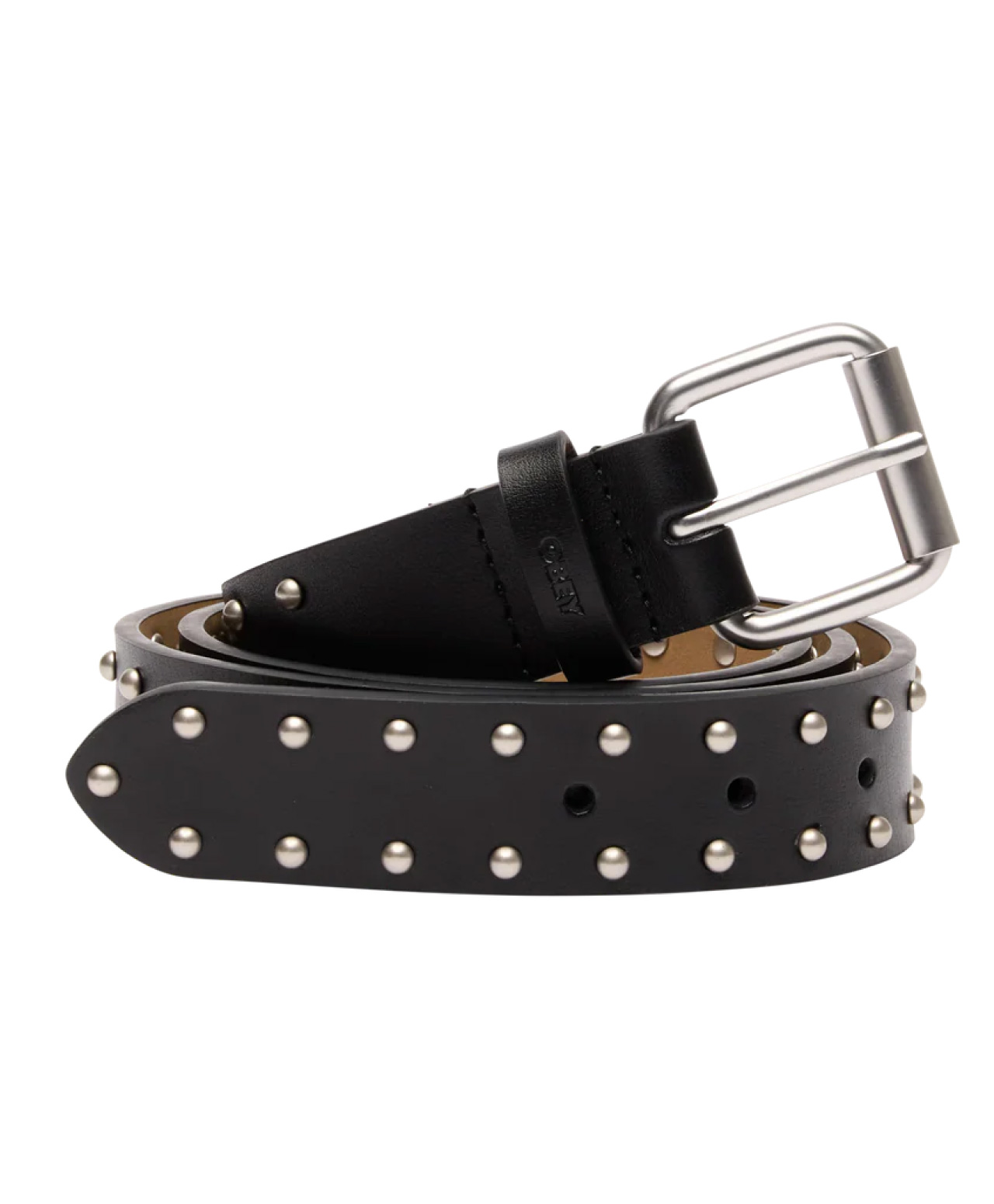 OBEY MINI DOME STUDDED BELT BLACK