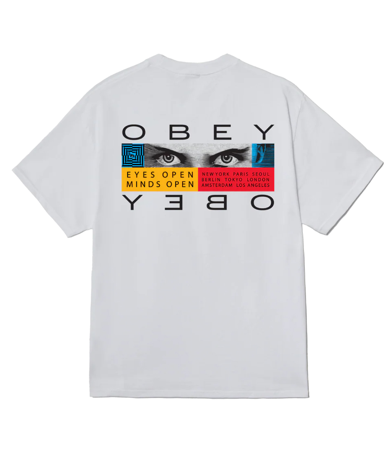 OBEY EYES OPEN TEE WHITE