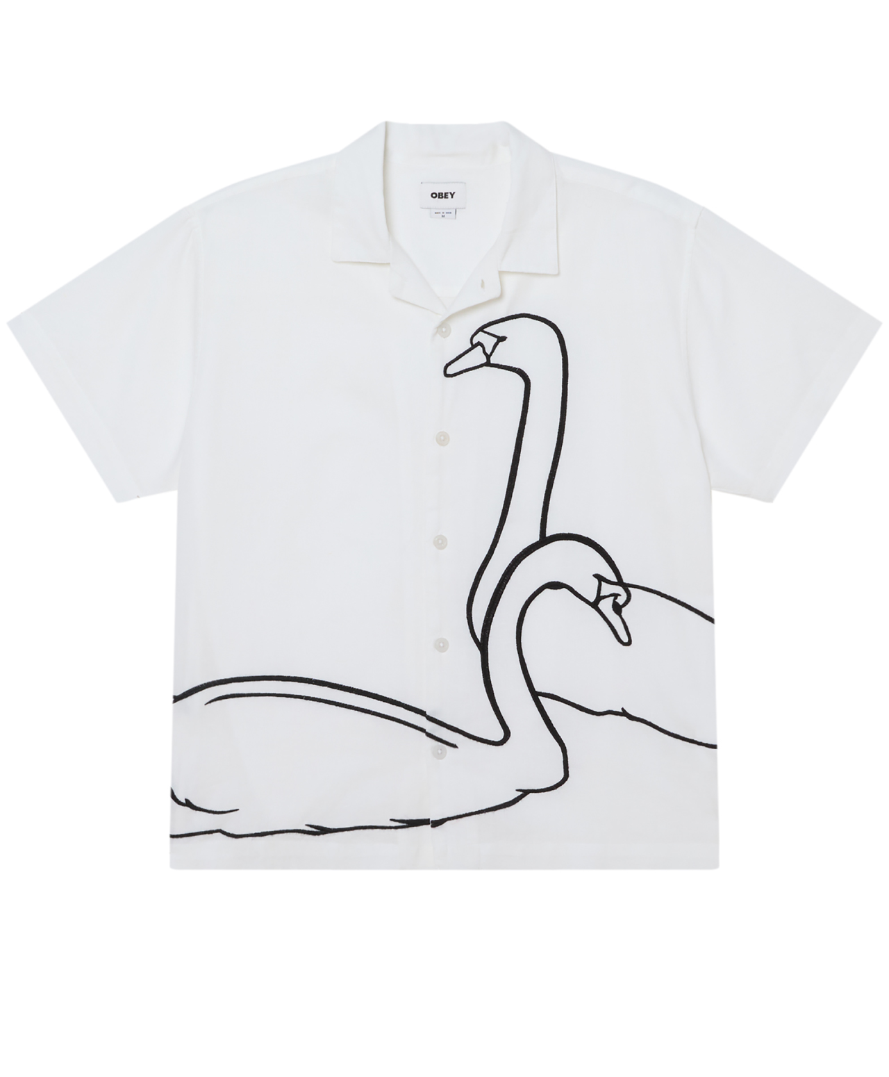 OBEY CLIFF WOVEN SHIRT WHITE