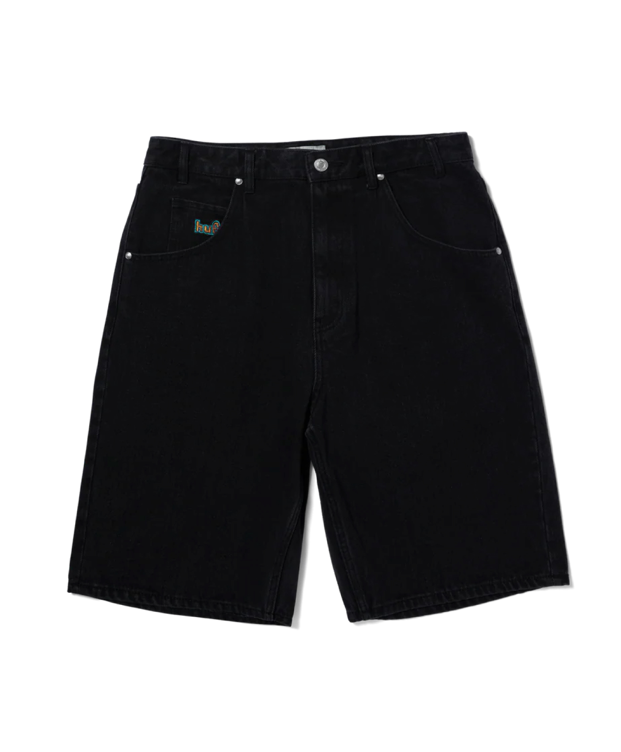 HUF CROMER SHORTS WASHED BLACK