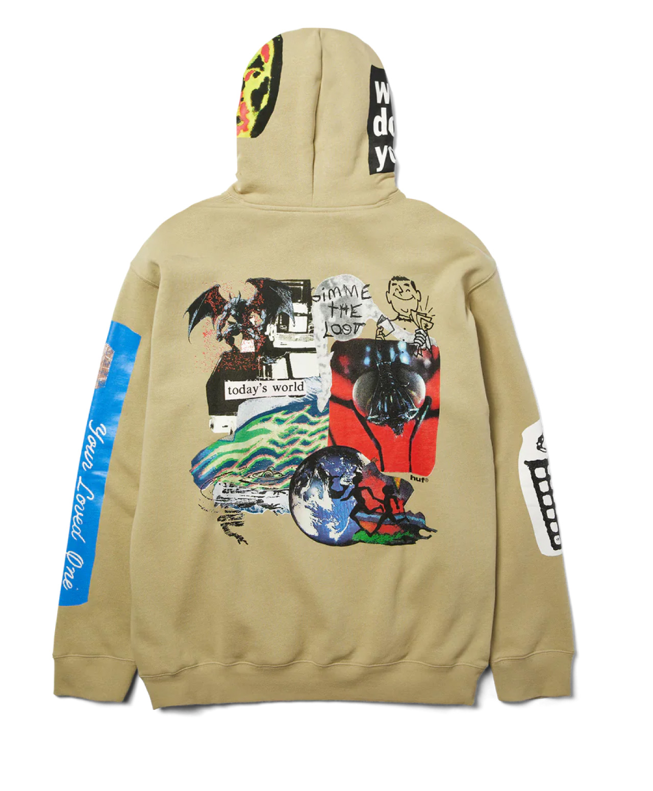 HUF GIMME THE LOOT HOOD SAND