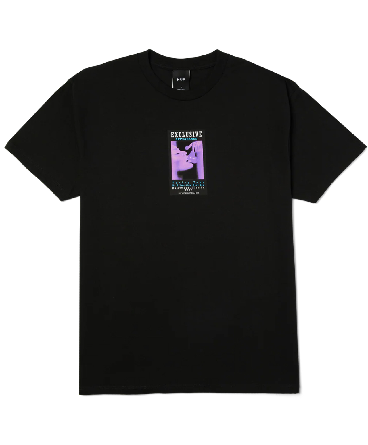 HUF EXCLUSIVE APPEARANCE TEE BLACK