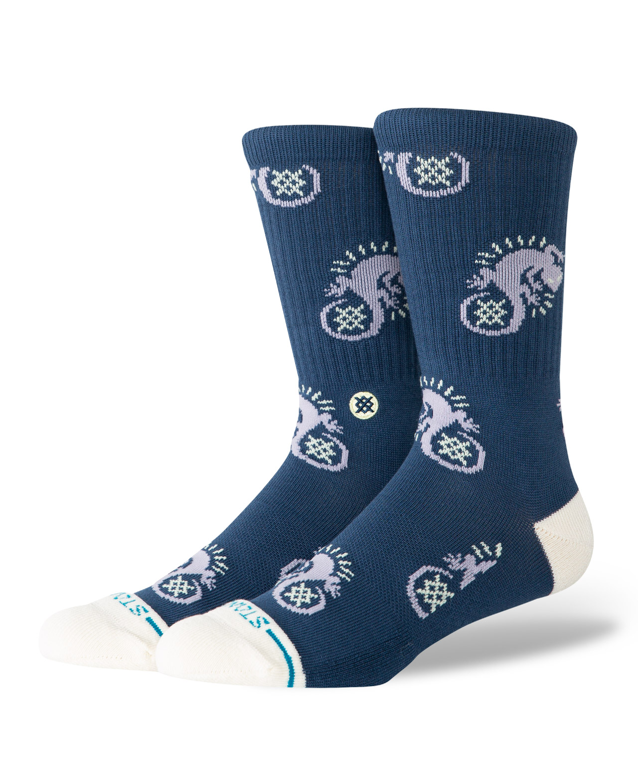 STANCE GECKO CREW SOCKS PURPLE