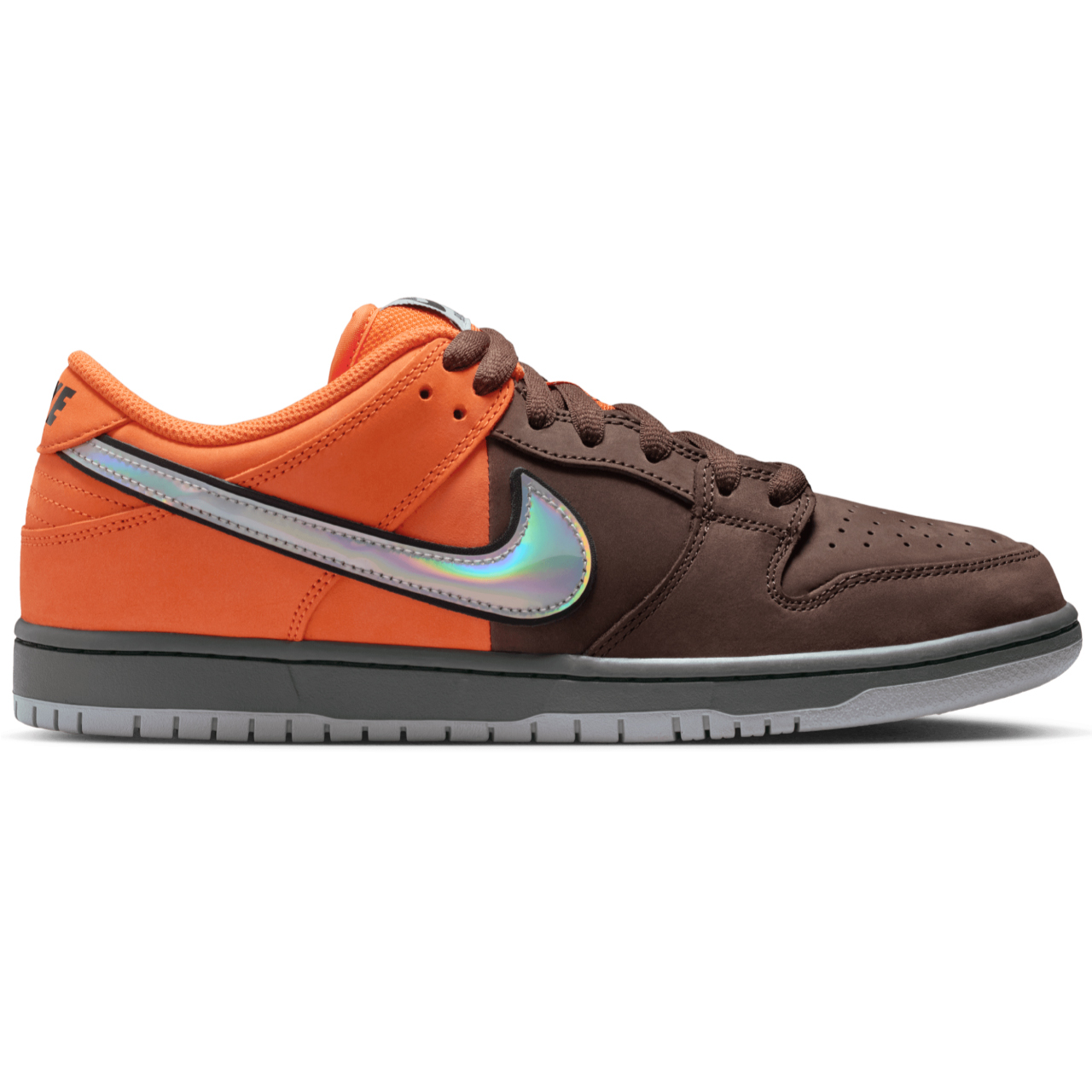 NIKE SB DUNK LOW PRO MUNI FAST PASS SAFETY ORANGE/WOLF GREY-BAROQUE BROWN