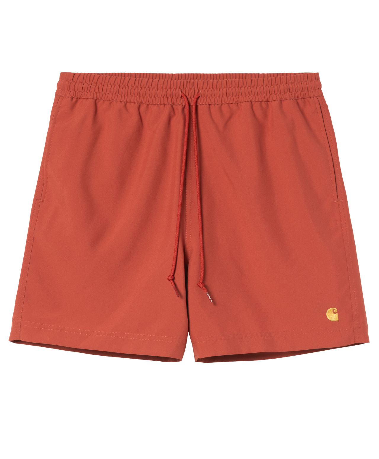 CARHARTT WIP CHASE SWIM TRUNKS OXIDE RED/GOLD