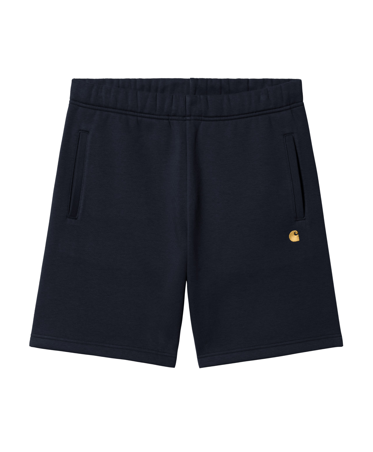 CARHARTT WIP CHASE SWEAT SHORT DARK NAVY/GOLD