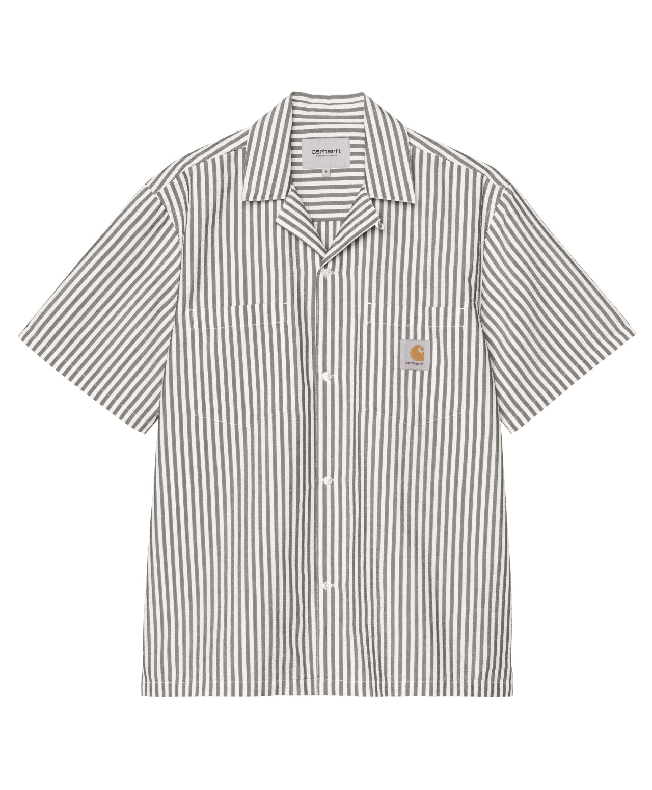 CARHARTT WIP LEAVEL SHIRT LEAVEL STRIPE BLACK/WAX