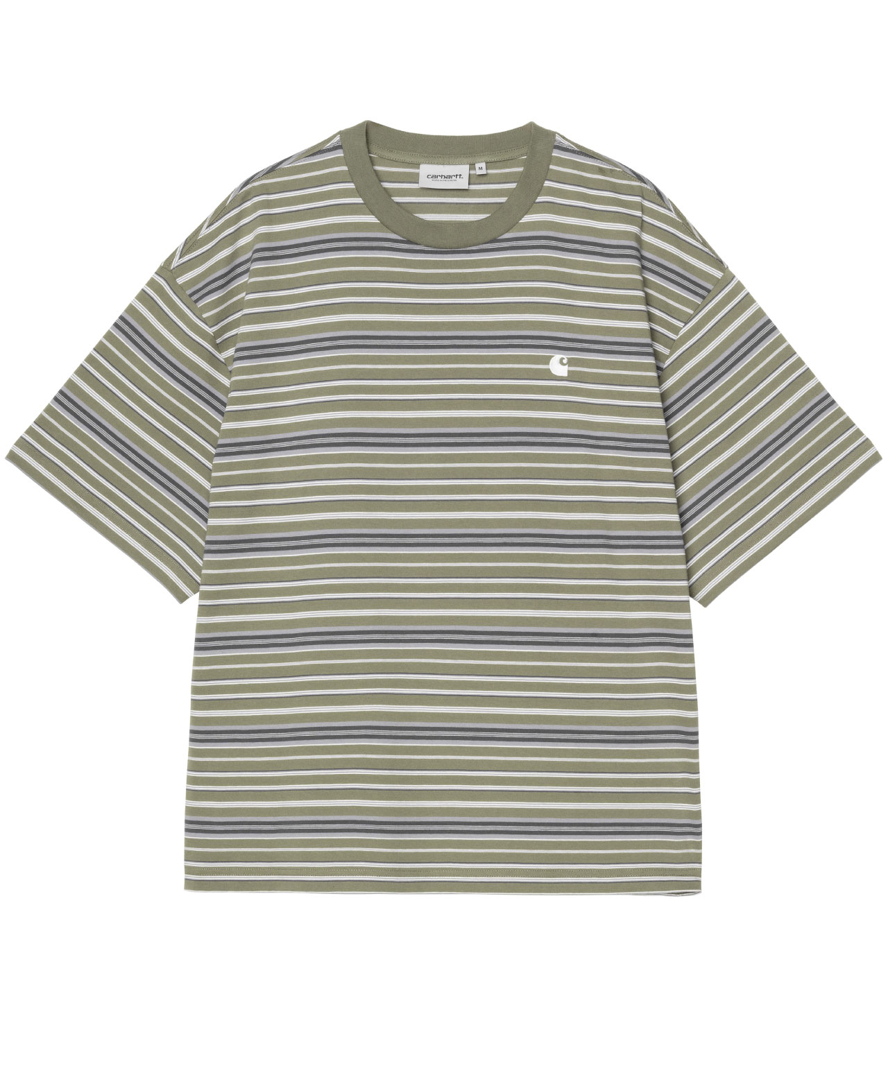 CARHARTT WIP ZANE TEE ZANE STRIPE/DOLLAR GREEN