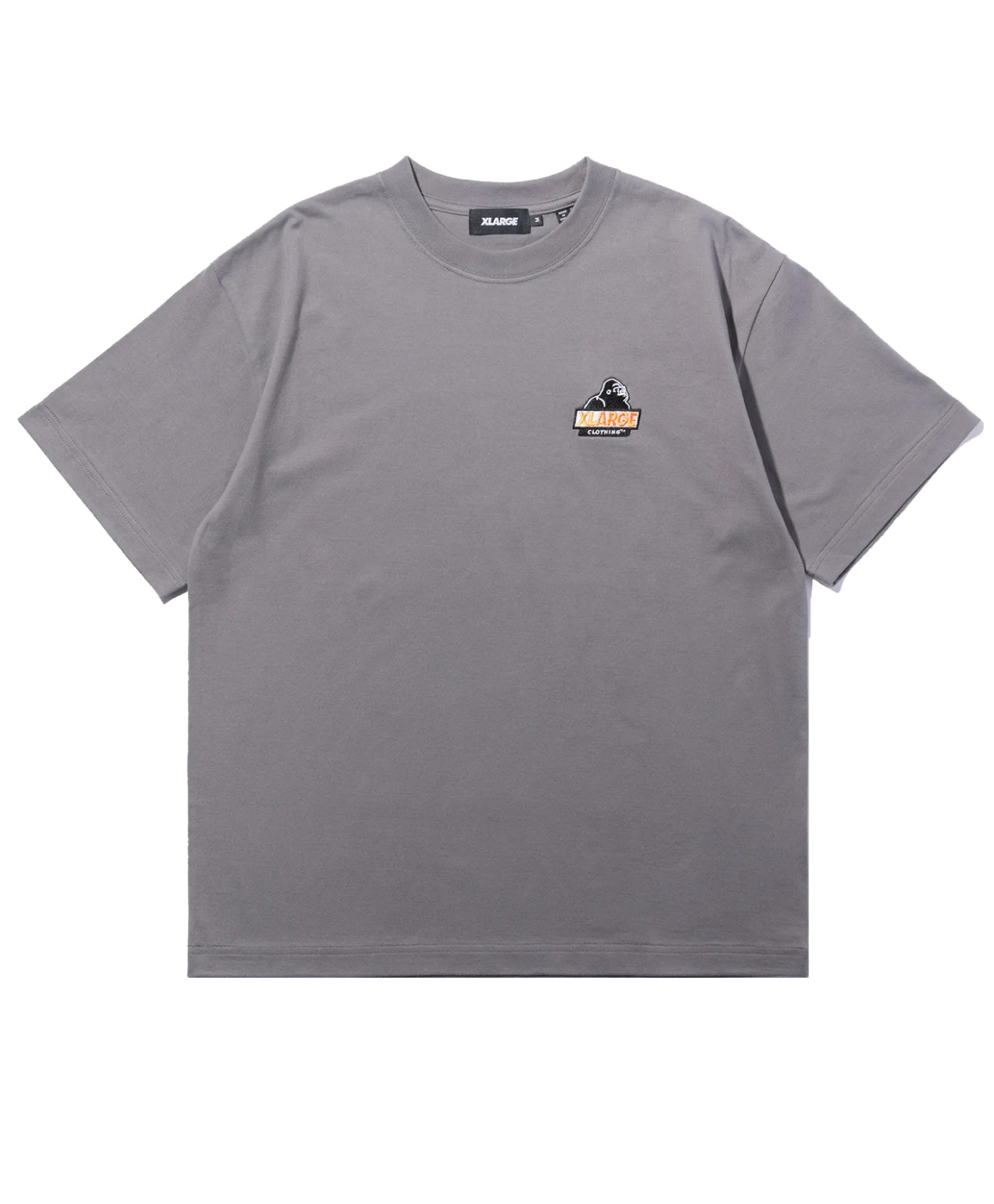 XLARGE URBAN LOGO TEE CHARCOAL