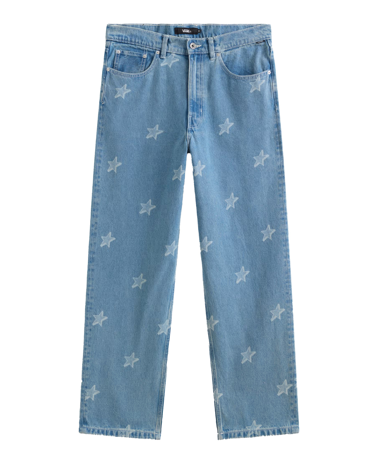 VANS CHECK-5 BAGGY DENIM STARMARKED PANTS STONEWASH/BLUE