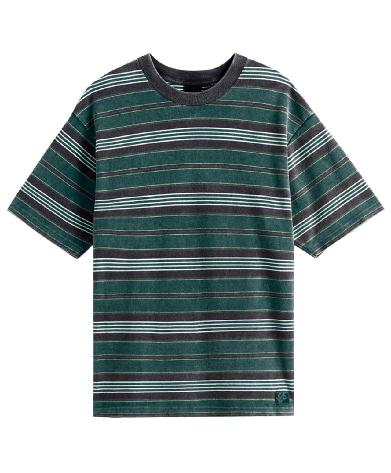VANS PIQUE STRIPE KNIT TEE MYSTIC MOSS