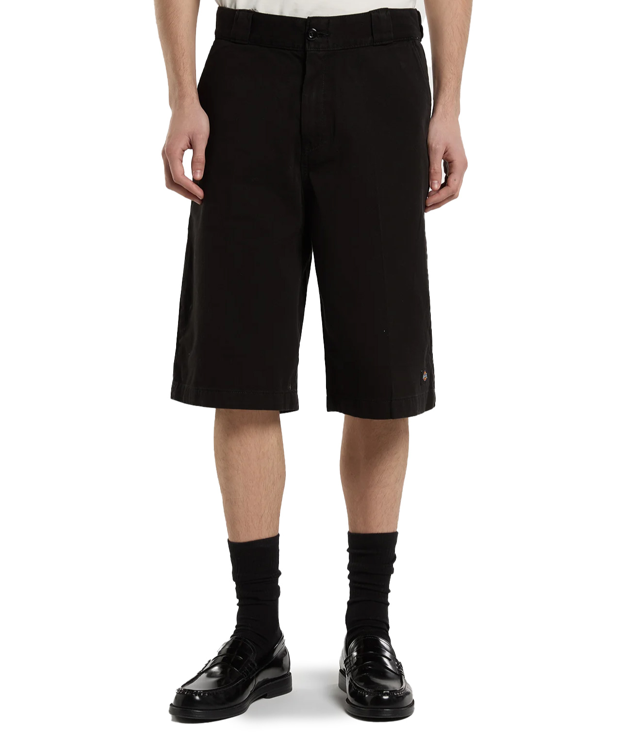 DICKIES 247 13 INCH WORK SHORT BLACK GARMENT DYED