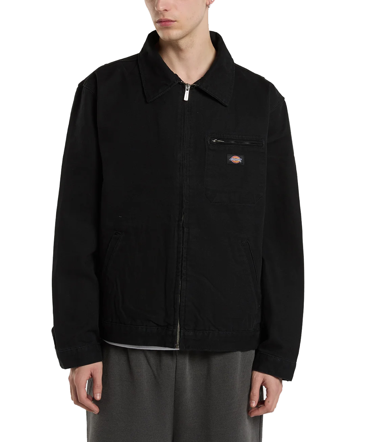 DICKIES UNLINED CANVAS PAINTER JACKET BLACK