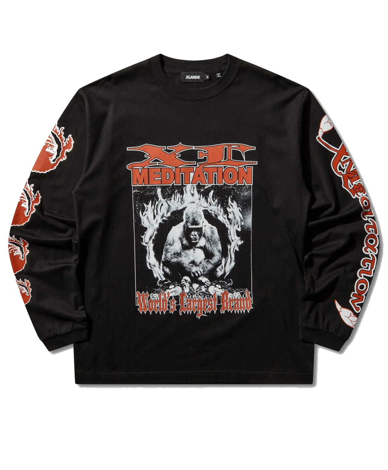 XLARGE MEDITATION LONG SLEEVE BLACK