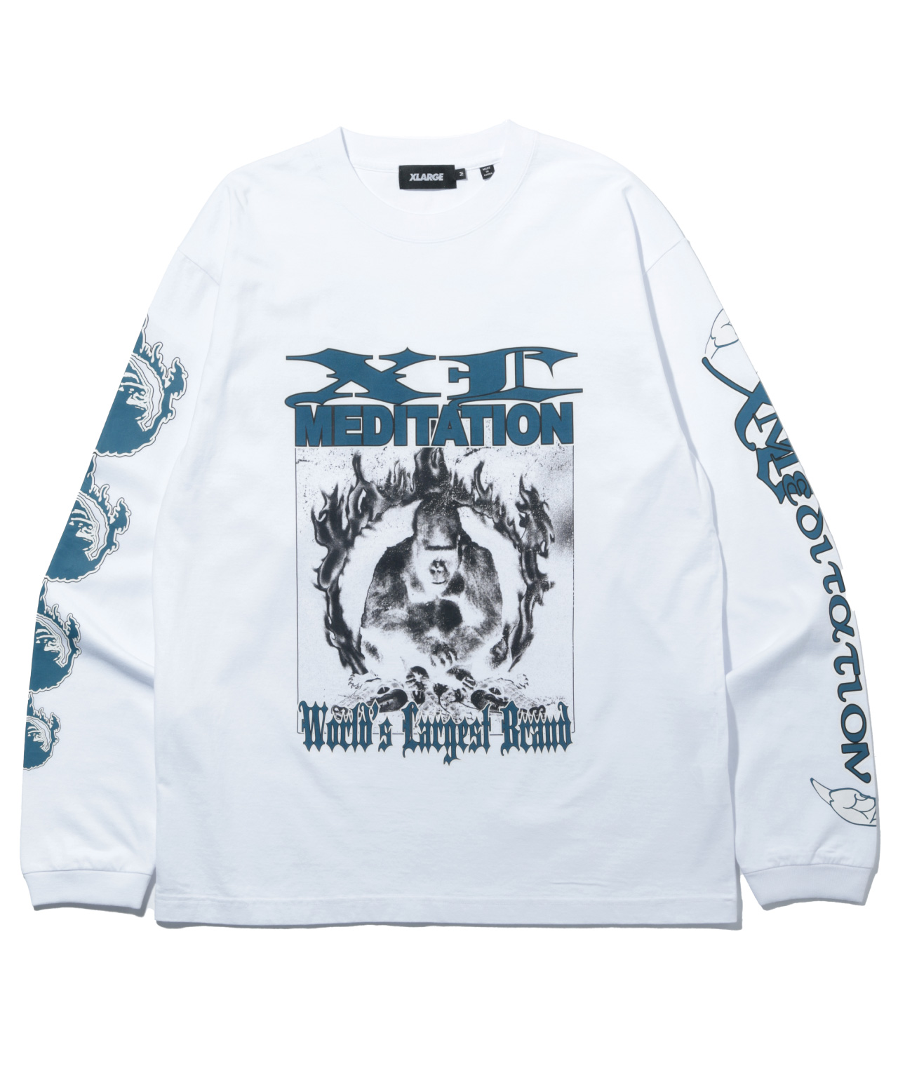 XLARGE MEDITATION LONG SLEEVE WHITE