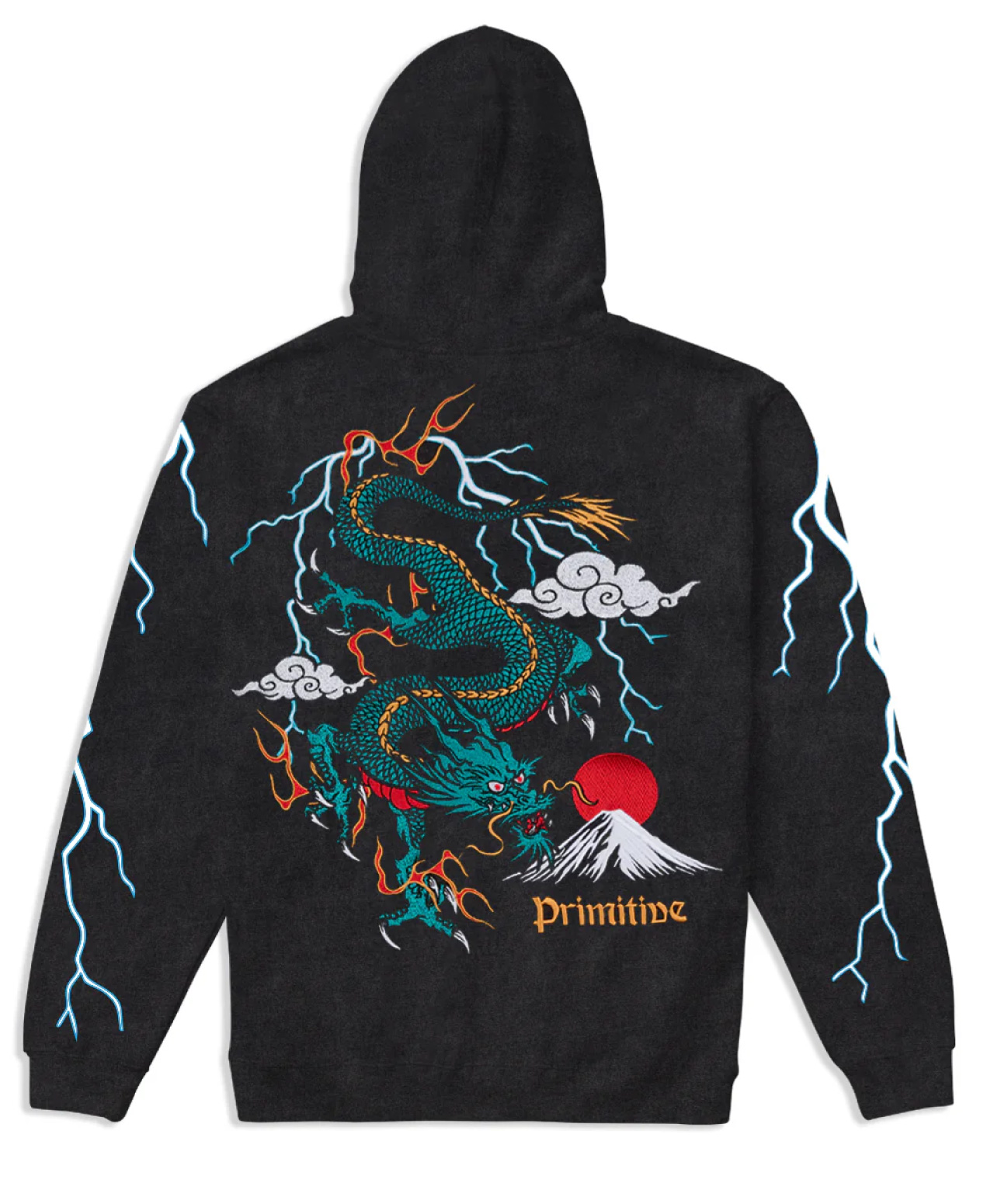 PRIMITIVE MELTDOWN HEAVYWEIGHT HOOD BLACK