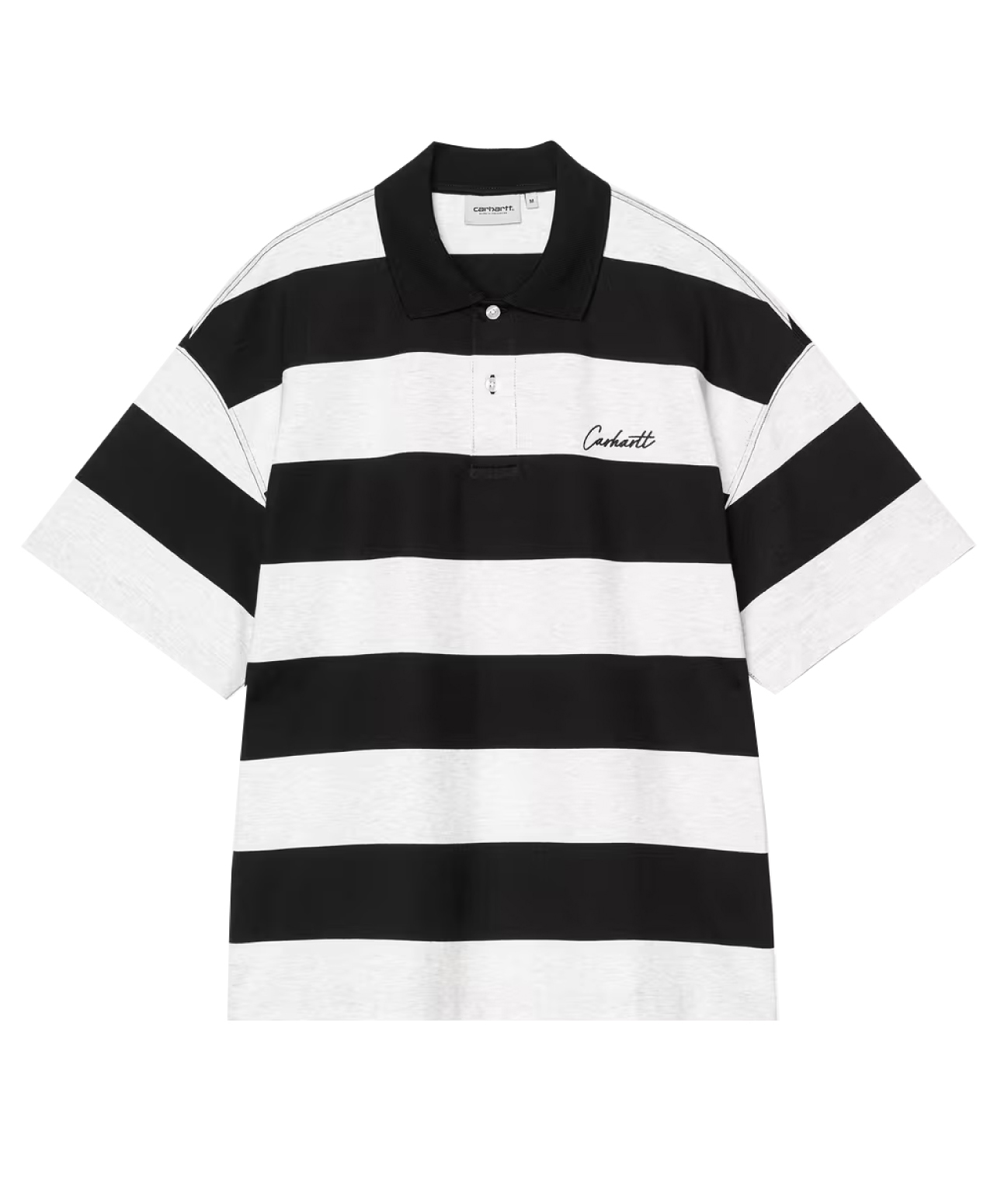 CARHARTT WIP DELRAY POLO DELRAY STRIPE/BLACK