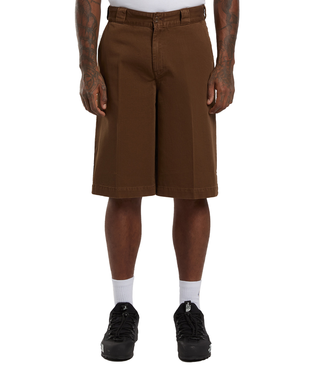 DICKIES 247 13 INCH WORK SHORT TIMBER BROWN GARMENT DYED
