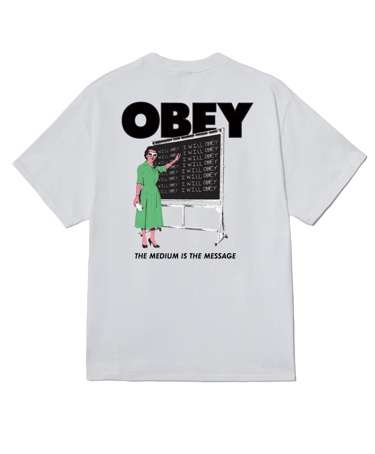 OBEY I WILL OBEY TEE WHITE