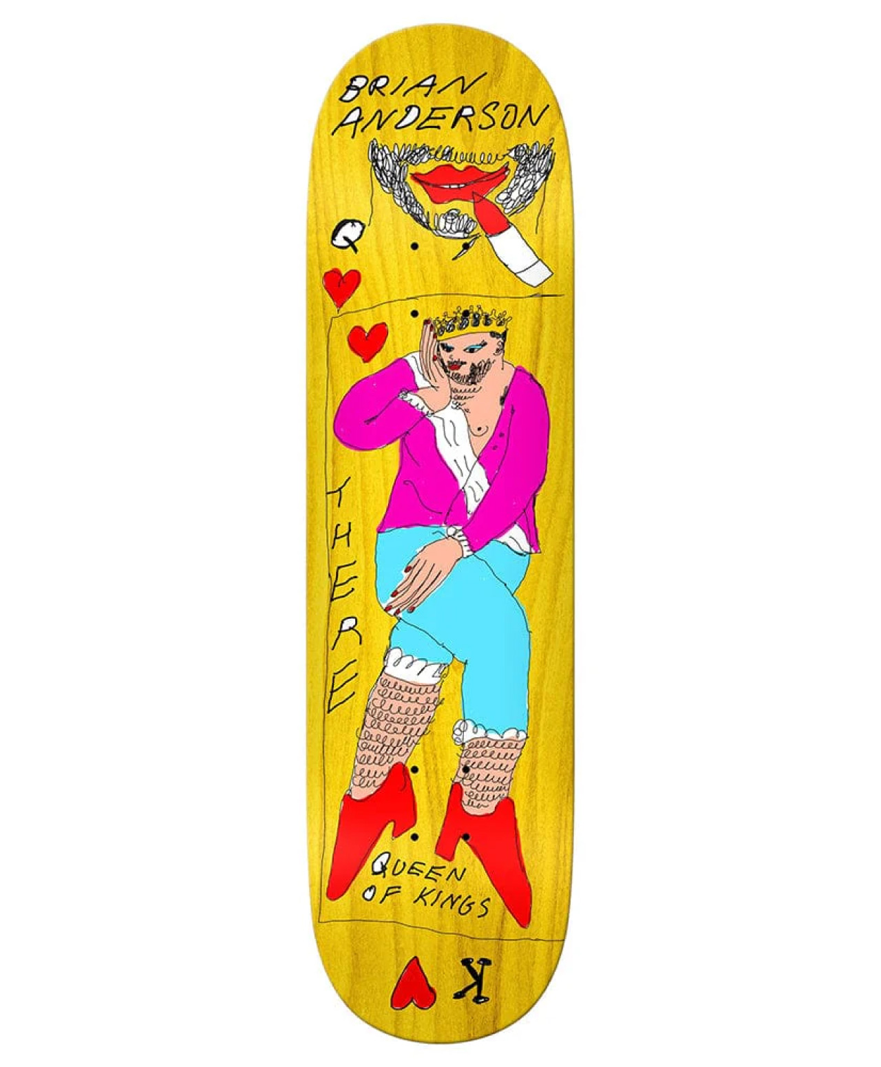 THERE QUEEN OF KINGS BA GUEST SKATE DECK 8.5 MULTI