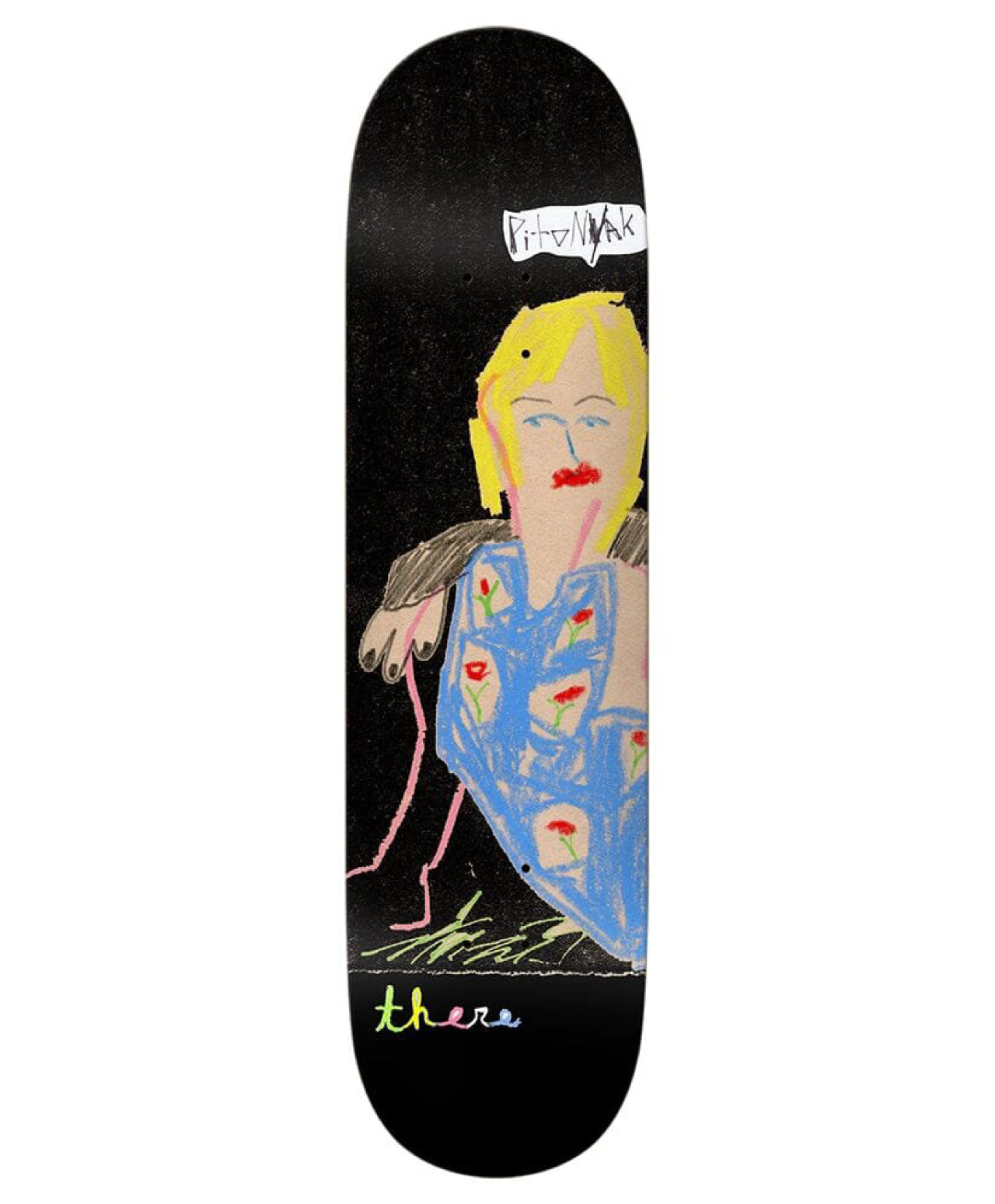 THERE JAMES PRETTY SKATE DECK 8.38 BLACK