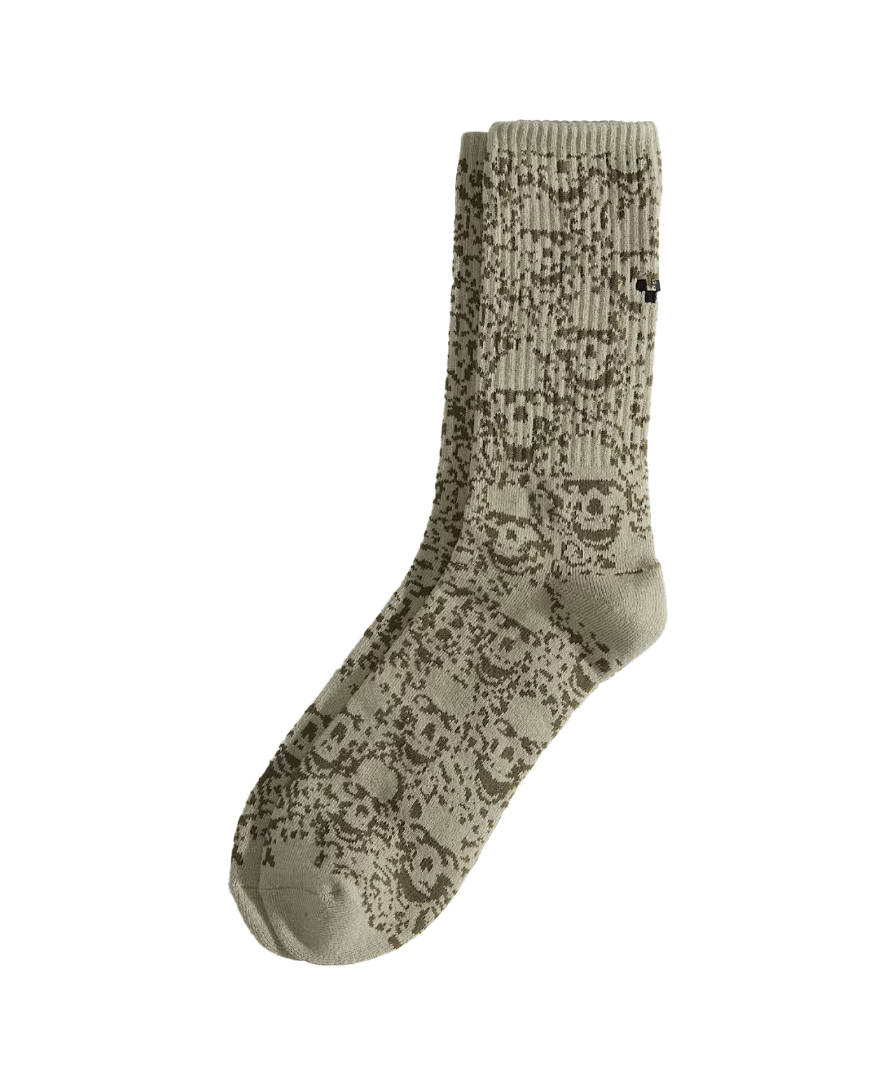 VANS LX WRECKPACK SKULL CREW SOCKS SOFT SAGE
