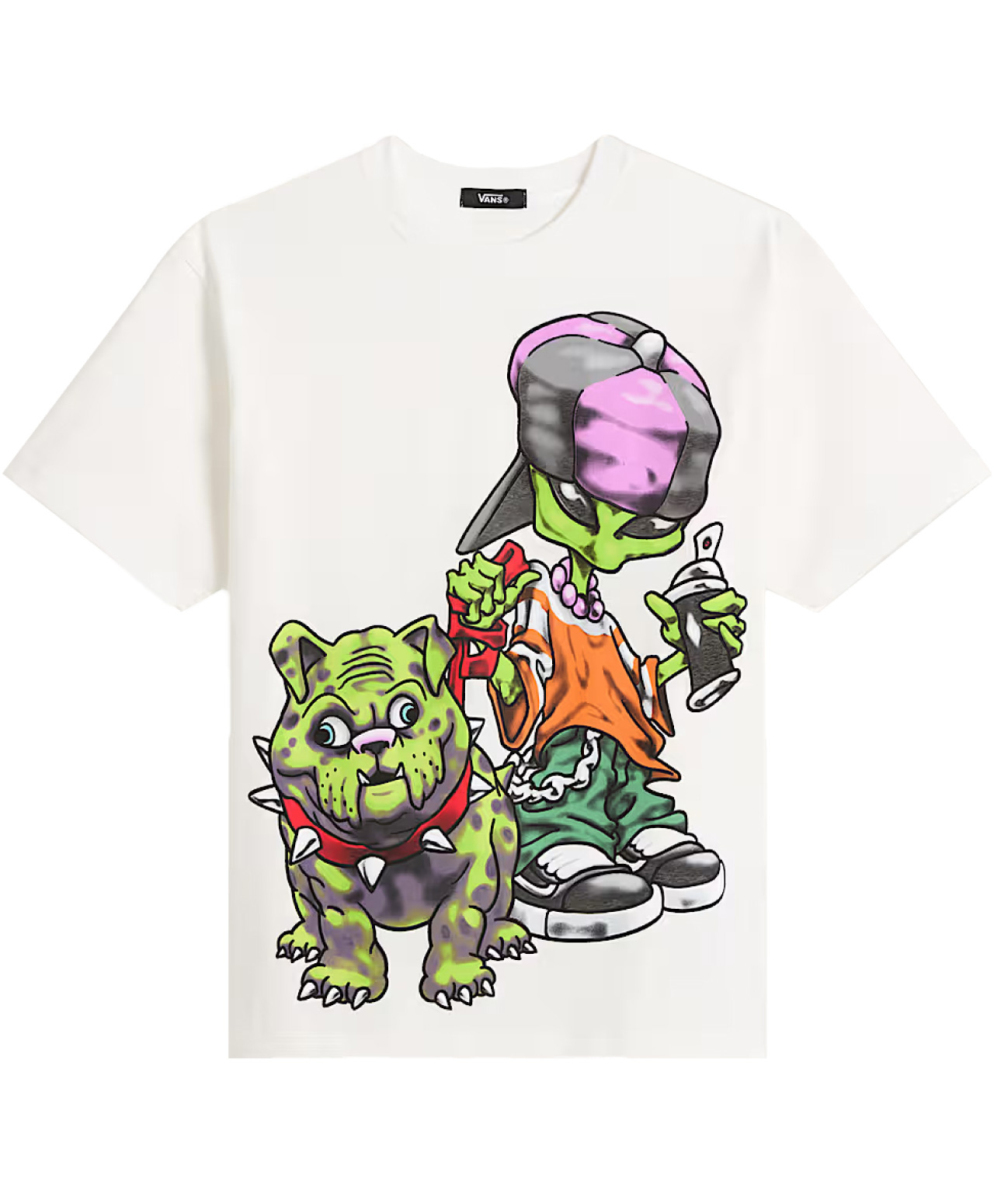 VANS LX WRECKPACK ALIEN DOG TEE WHITE