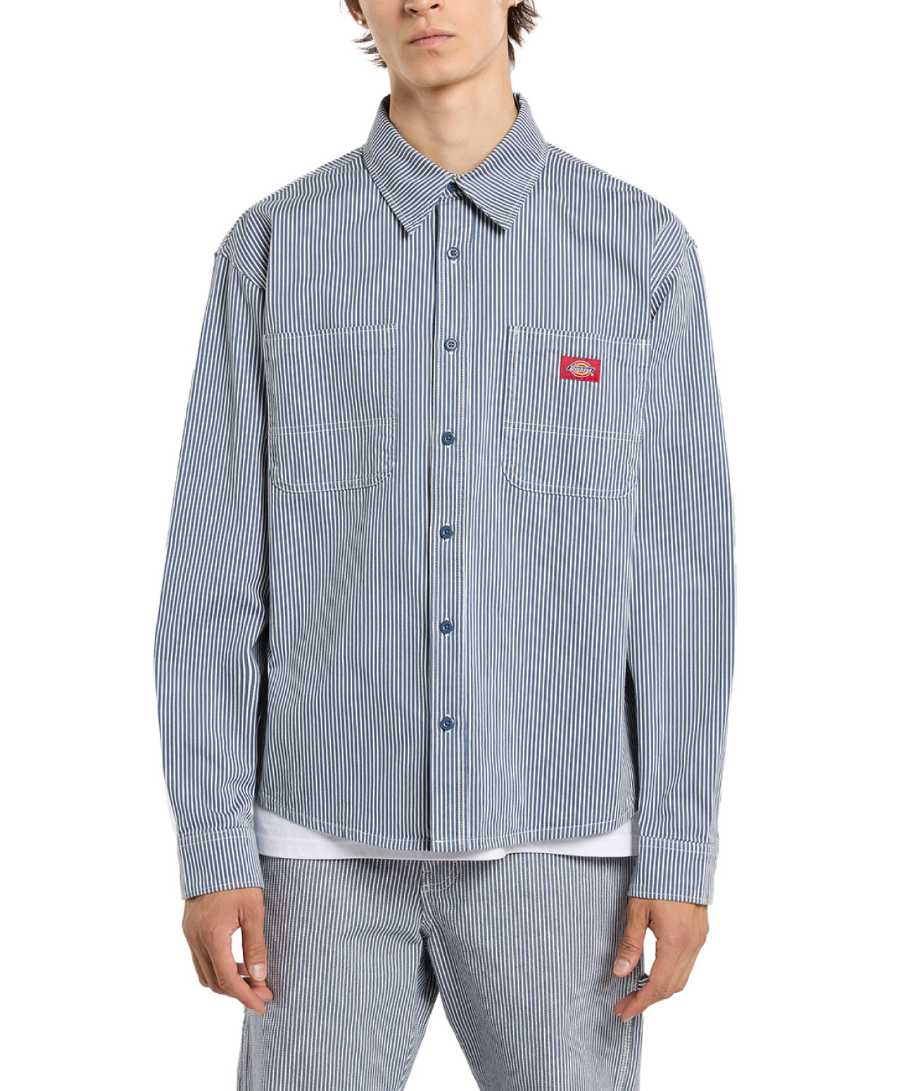 DICKIES HICKORY WORK SHIRT RETRO INDIGO
