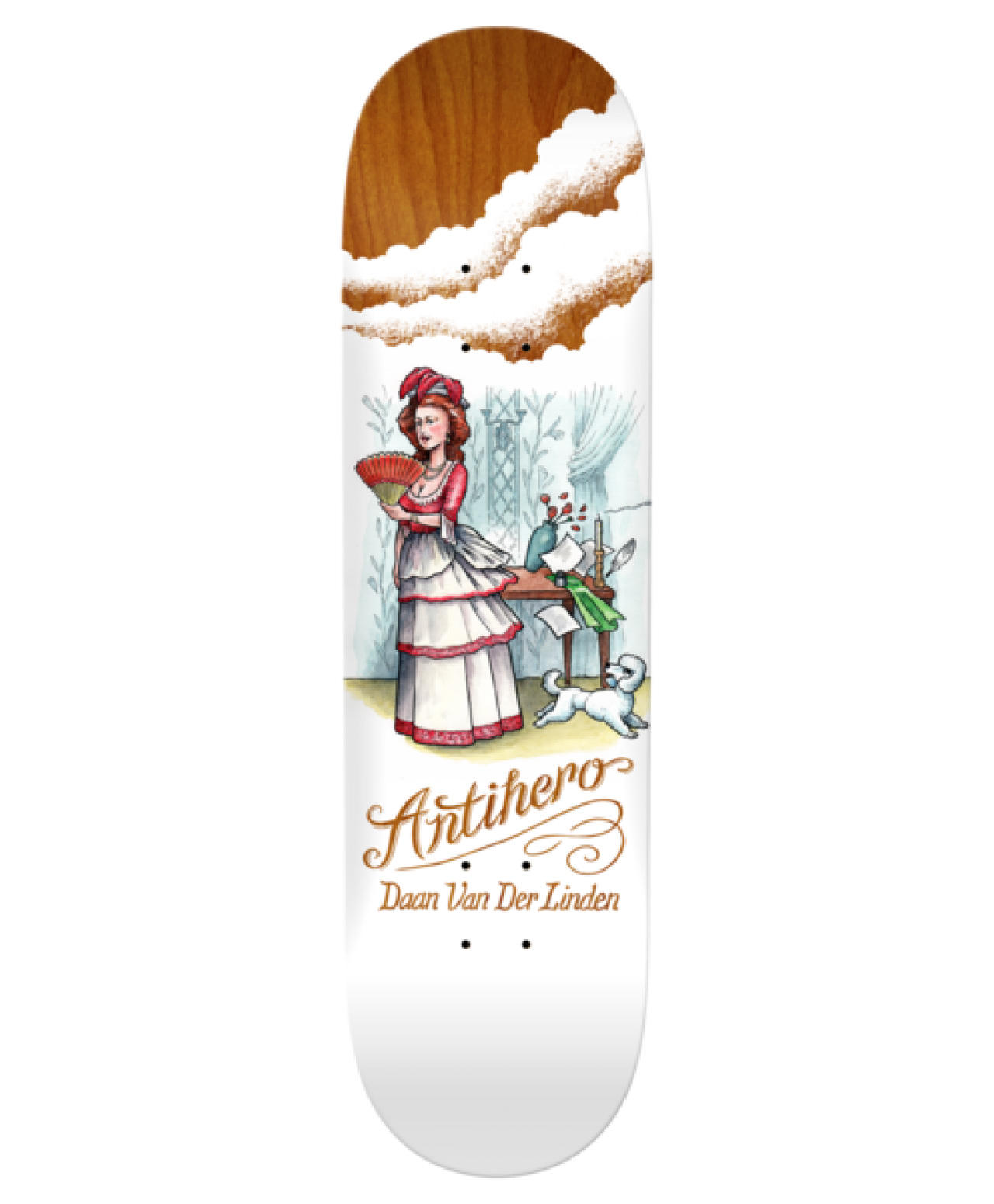 ANTIHERO FLATULENT BEAUTIES DAAN DEC SKATE DECK 8.5 MULTI