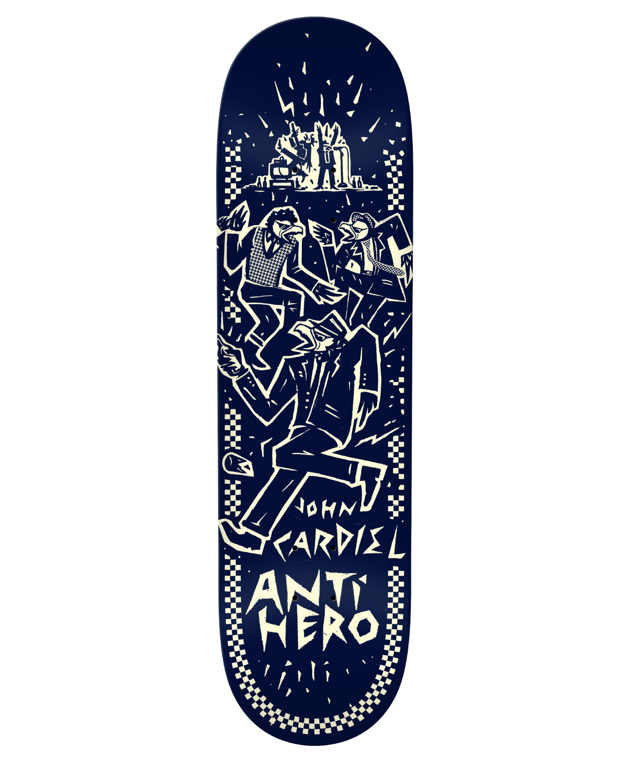 ANTIHERO RUDER BOYS CARDIEL SKATE DECK 8.62 BLUE