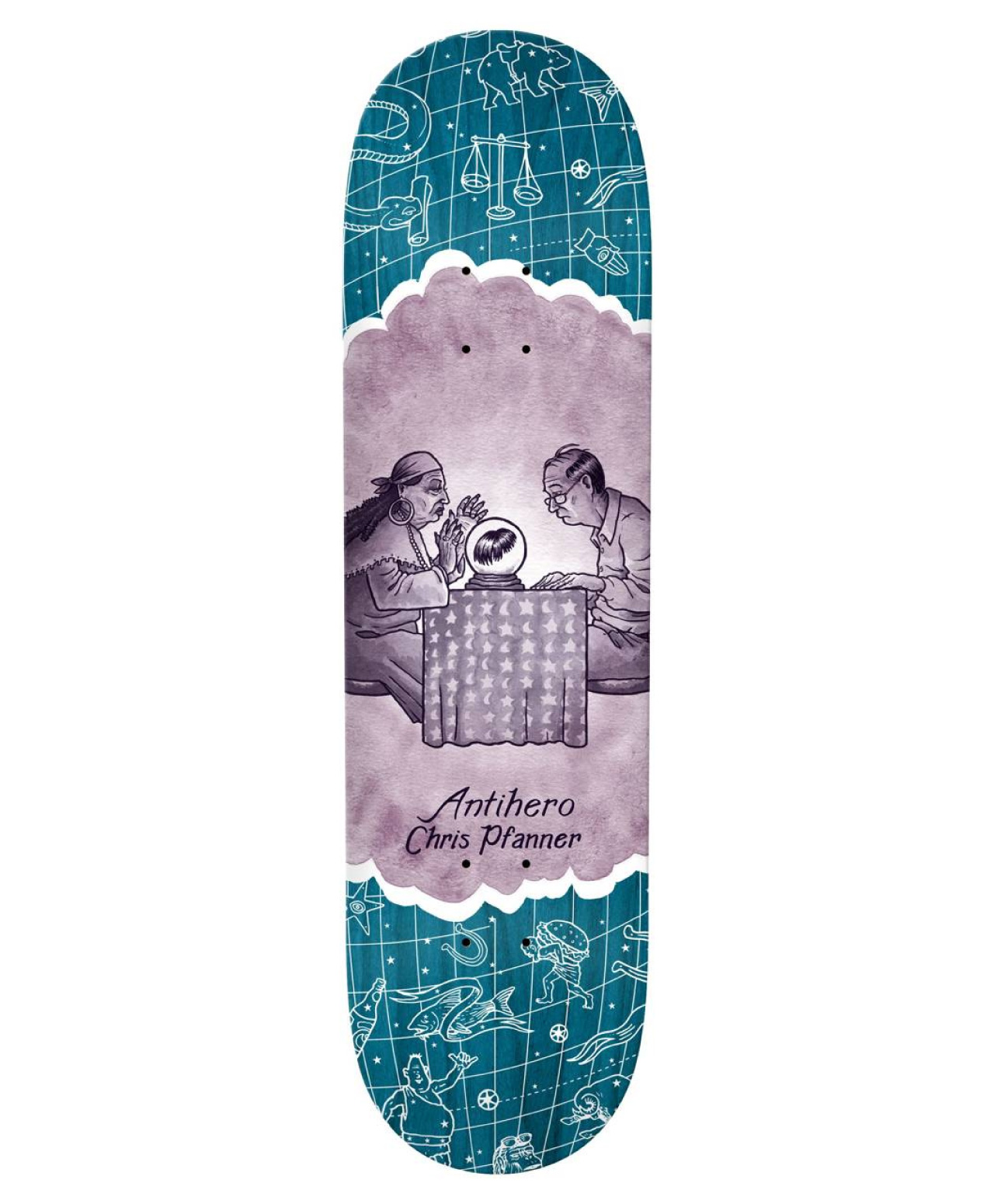 ANTIHERO ITS A SIGN PFANNER SKATE DECK 8.06 MULTI