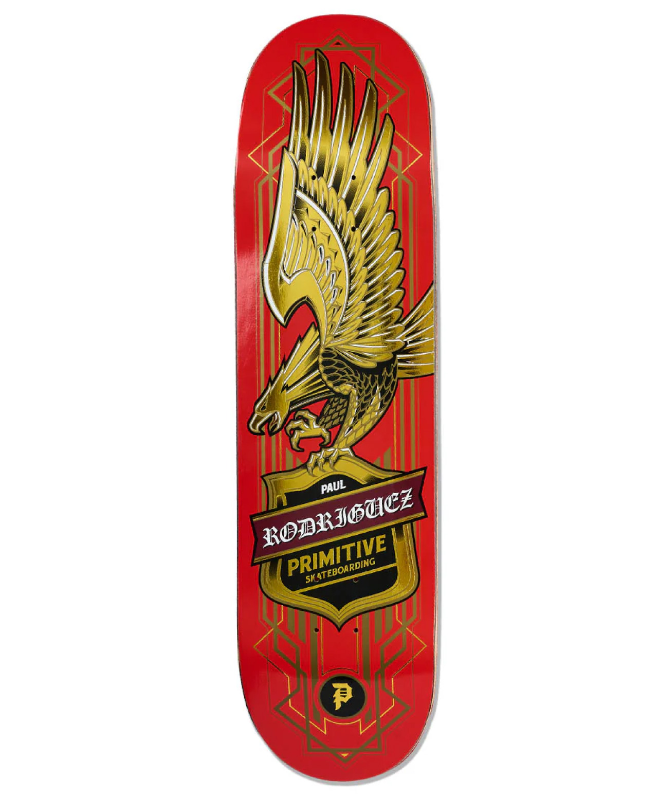 PRIMITIVE RODRIGUEZ ALL STAR EAGLE SKATE DECK 8.25 RED