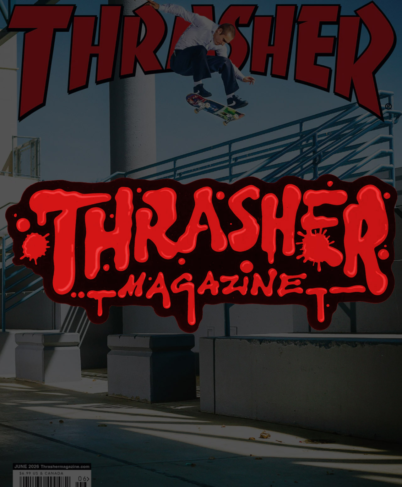 THRASHER WET PAINT STICKER RED/BLACK