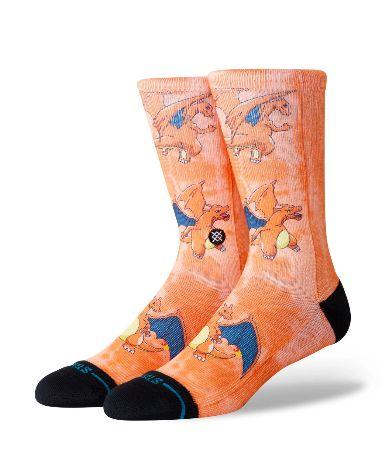 STANCE X POKEMON CHARIZARD CREW SOCKS ORANGE