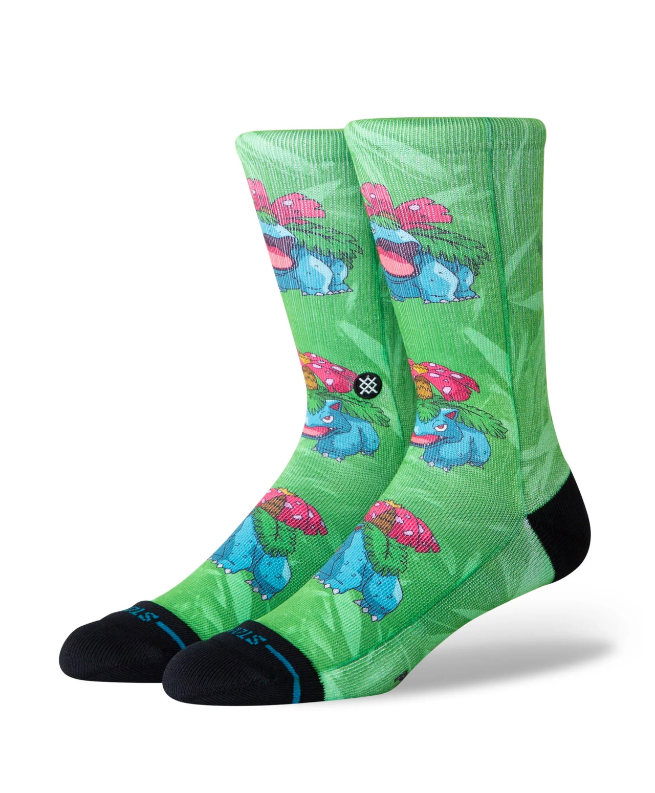 STANCE X POKEMON VENUSAUR CREW SOCKS GREEN